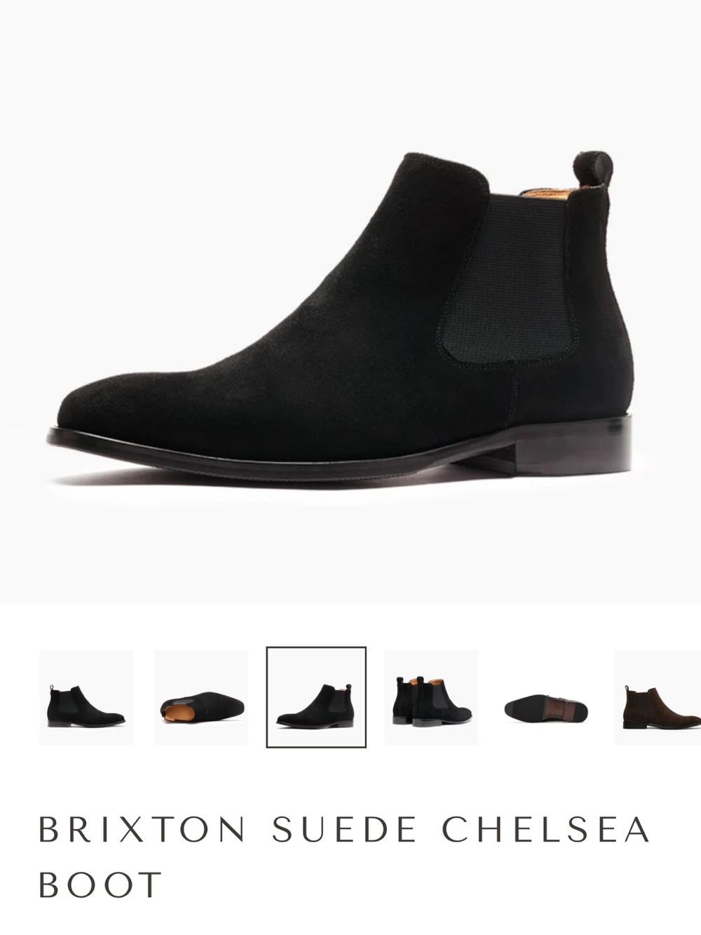 Brixton Black Suede Chukka Chelsea Boot